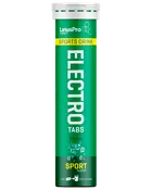 LinusPro Electro Tabs sportsdrik, 20 tabletter i grøn tube. Sportssmag, opløses i vand for hydrering og elektrolytter. Praktisk til sport og aktiv livsstil.