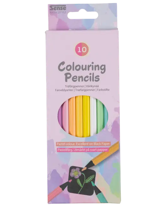 Sense Farveblyanter 10-pak - pastel