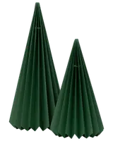 Papirjuletræer 2-pak grøn
