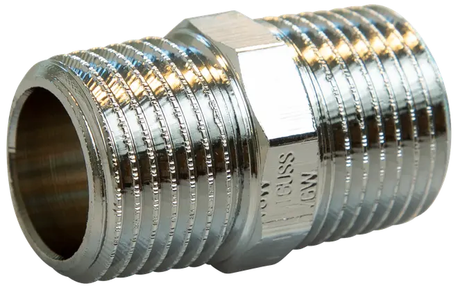 Övergångsnippel kromad 1/2\"