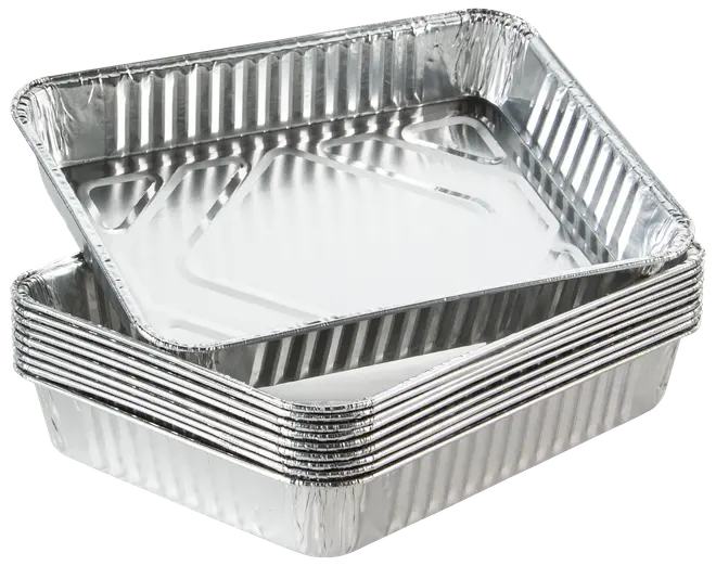 Alubakke lille 17,5 x 22,5 - 10-pak
