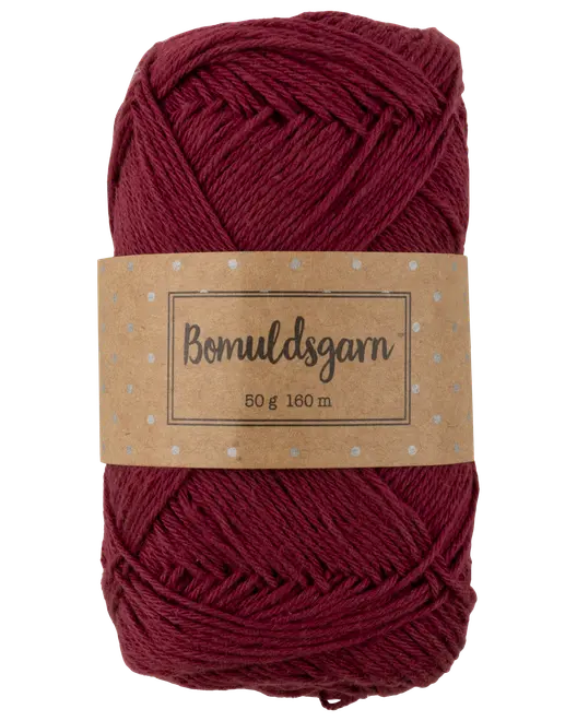 Bomullsgarn 50 g rhododendron