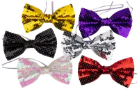 Fluga med paljetter – olika färger