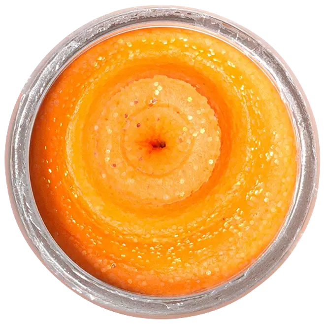 Powerbait Garlic Orange Glitter
