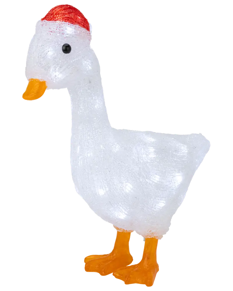 Gås med tomteluva 34 cm