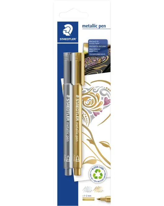 Metallic-pennset, 2 st