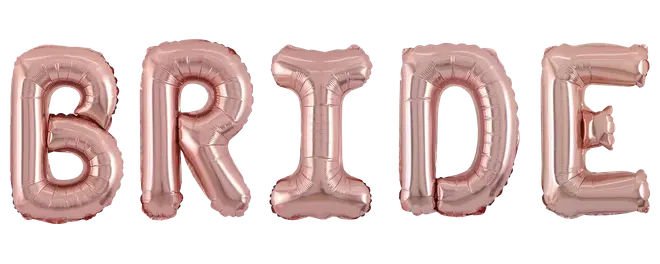 Folieballon 40 cm Bride - Pink