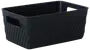 Förvaringskorg plast mini svart
