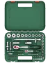 Spärrnyckelsats 1/4" och 1/2" 57 delar