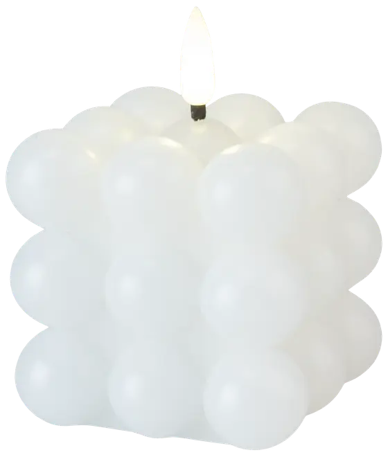 Led-Bubbelljus Vit 7,5 Cm