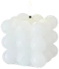 LED-bobbellys H. 7,5 cm - hvid