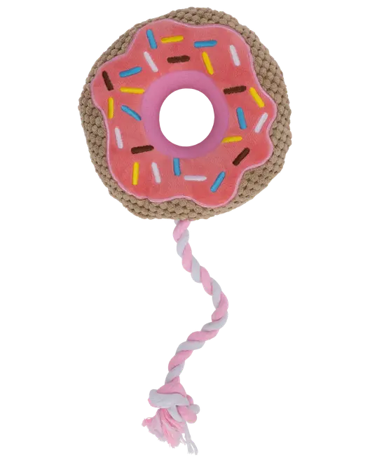 DanPet Hundelegetøj donut med reb
