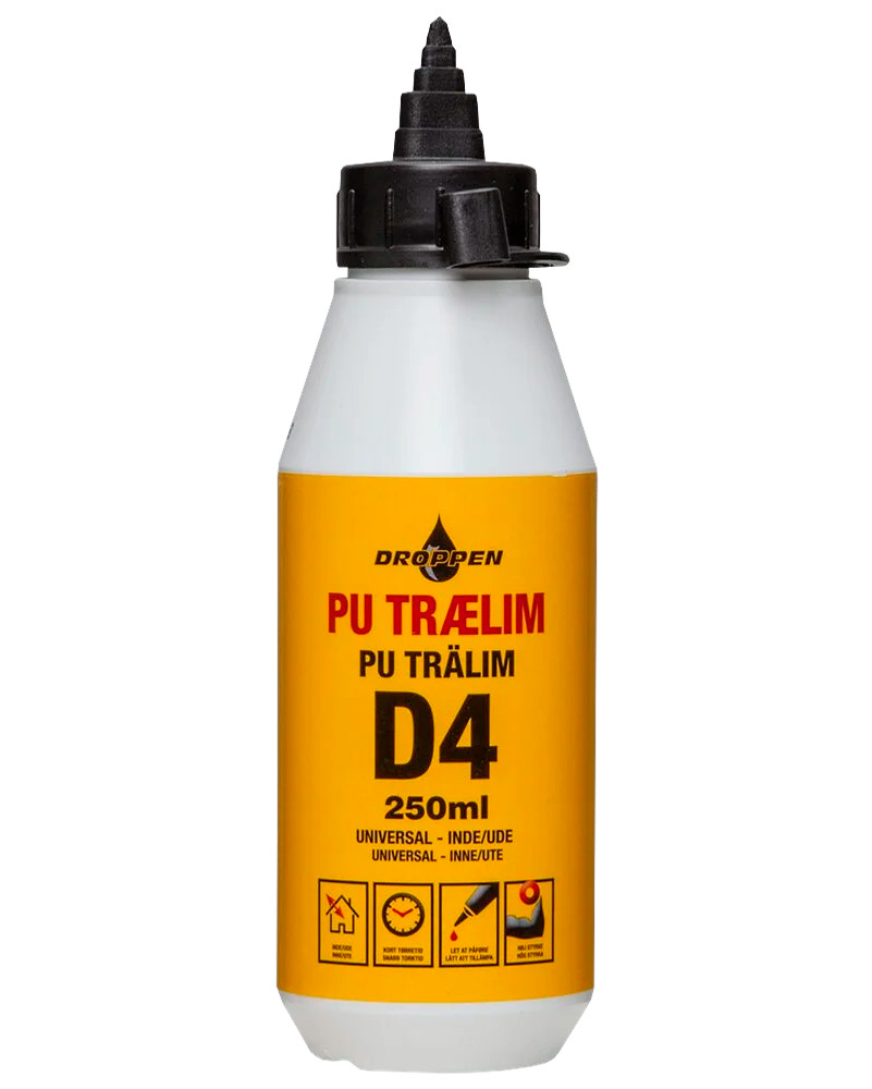 Droppen Trælim PU 250 ml - lys