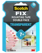 Scotch-FIX™ Dubbelhäftande tejp, transparent, 19 mm x 5 meter