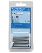 Arvid Nilsson Maskinskrue A4 PH M6 x 50 mm 4-pak