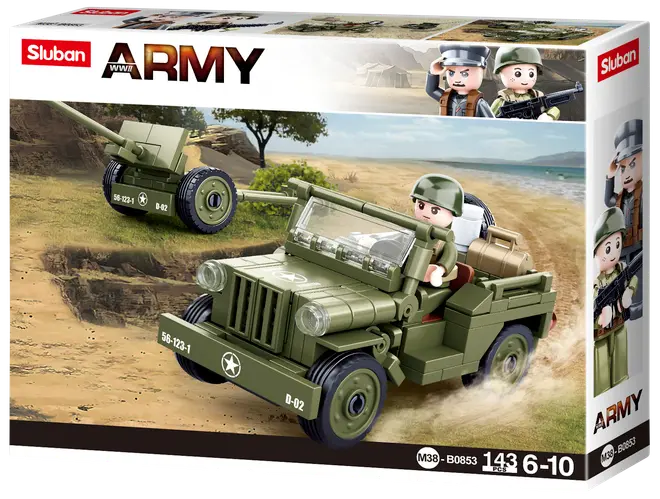 Sluban Army Jeep M38-B0853 - 143 dele