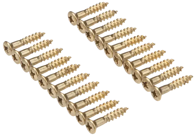 Träskruv mässing 3x16 20 st