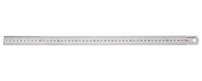 Mitsutomo Stållineal 500 mm rustfri