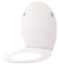 CARLSBAD Toiletsæde slimline softclose - hvid