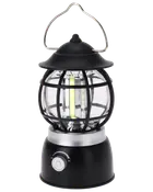 Campinglampe retro med LED H. 20 cm