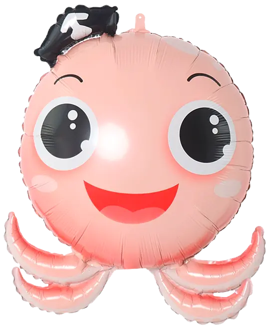 Folieballon 44 cm - Blæksprutte