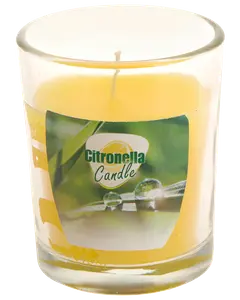 Myggelys med citronella i glas 