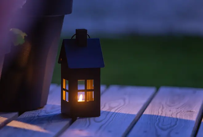 Lykta för värmeljus - 18,5 cm