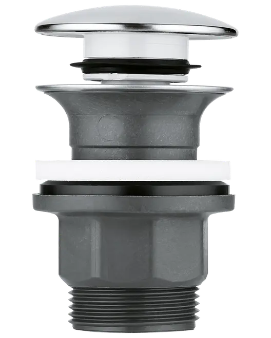 GROHE - Bundventil med push-open 1 1/4'' - krom