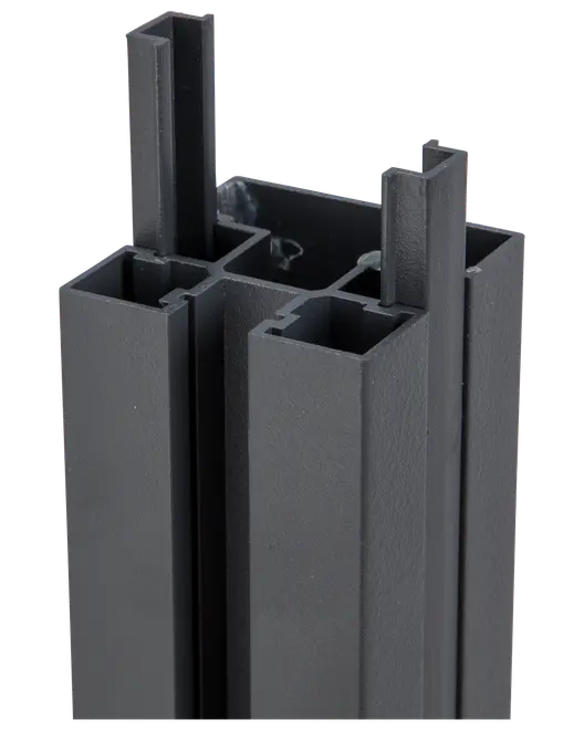 Aluminiumsstolpe til glashegn