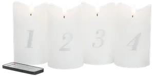 Adventsljus led 4-pack
