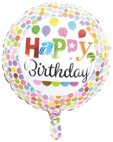 Folieballong 33 cm - Happy Birthday