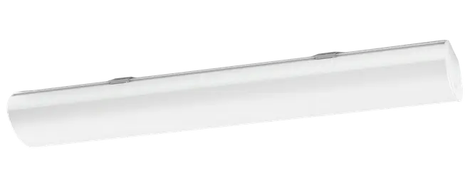 Moderne LED-loftlampe, rektangulær form med hvid matteret skærm. Giver jævn lysfordeling. Velegnet til kontorer, køkkener eller bryggers. Elegant og minimalistisk design.