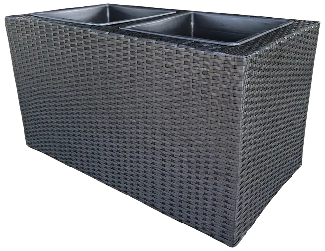 Plantekasse 88 x 45 x 45 cm - sort