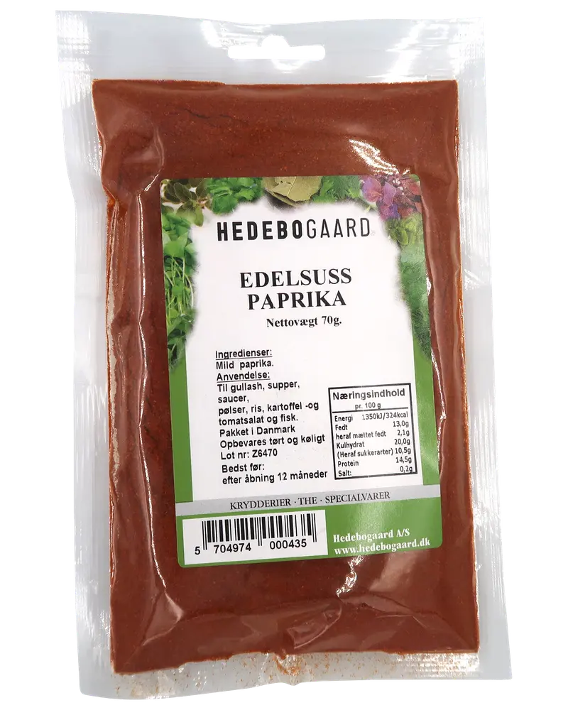 Hedebogaard Kryddor - Paprika Noble Sweet 70 g