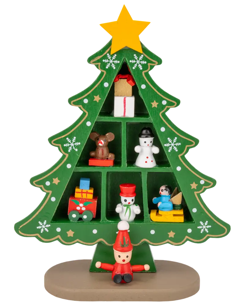 Julgranshylla med figurer