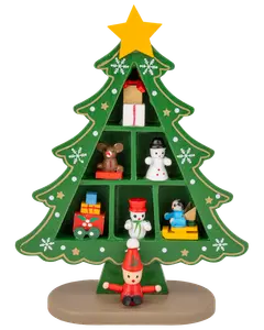 Julgranshylla med figurer