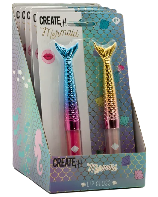CREATEit Lipgloss mermaid 2 stk. - assorterede design