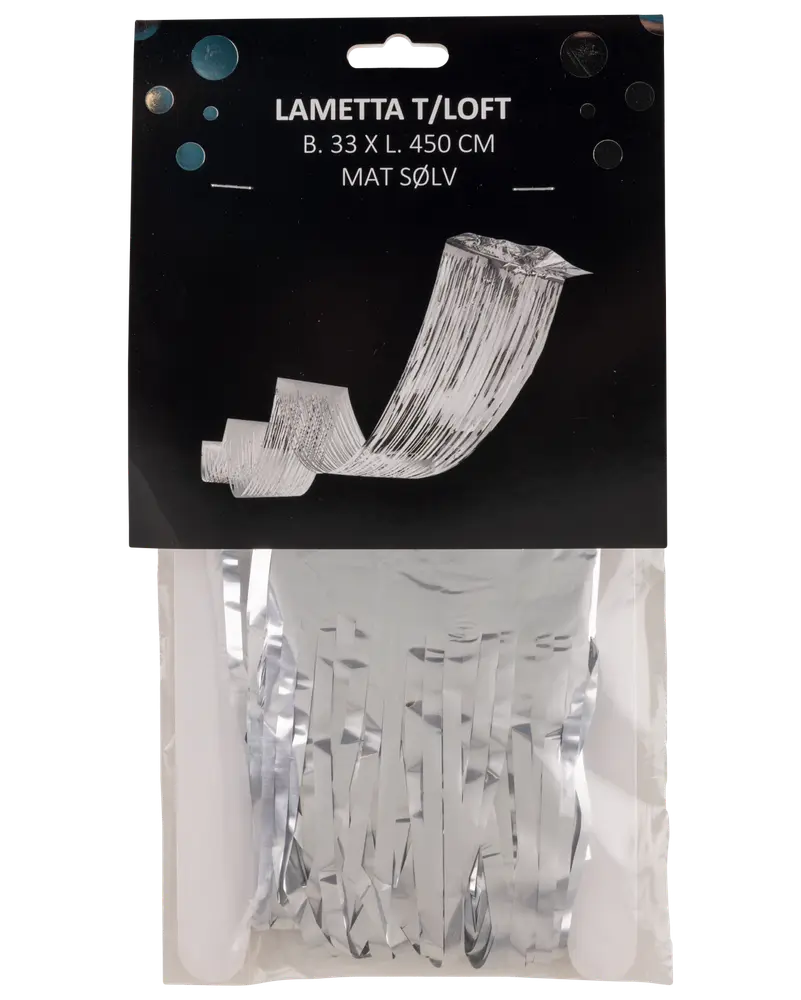 Glittergirlanger till taket - silver