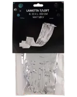 Glittergirlanger till taket - silver