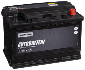 BRANFORD Autobatteri 74Ah +højre