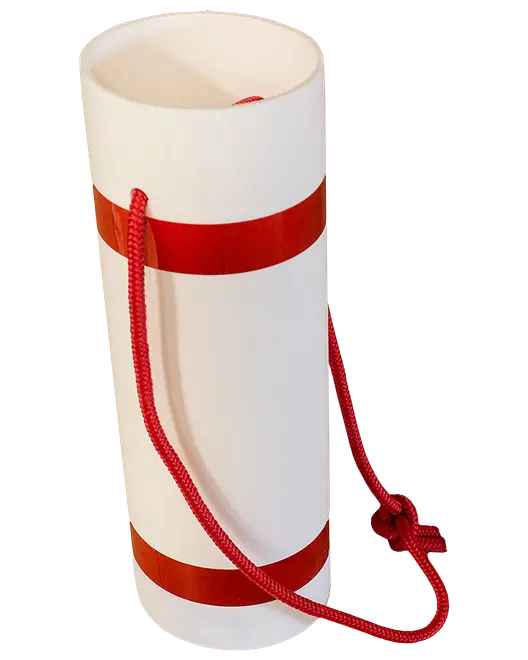 Langtgodsafmærker - rød/hvid