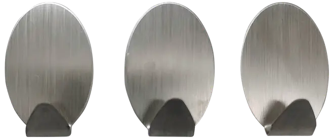 Selvklæbende kroge stål 3-pak