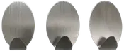 Selvklæbende kroge stål 3-pak