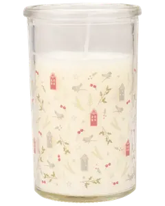 Stearinljus i glas 10 cm