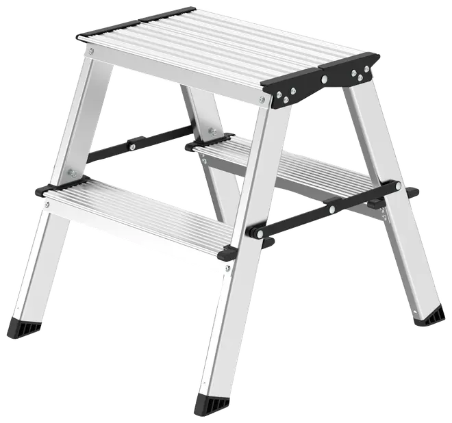 2-stegs trappstege i aluminium