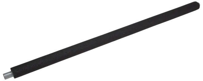 Sort skumrulle med cylindrisk form og metalende, designet som udskiftningsrulle til printere eller kopimaskiner.