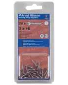 Arvid Nilsson VVS-skrue A2 3 x 16 mm 20-pak