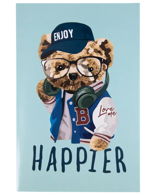 Kort med kuvert 11x17 cm - bjørn