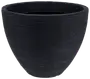 Räfflad kruka Ø40 cm - antracitgrå