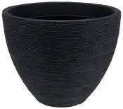 Krukke ribber Ø40 cm - antracitgrå